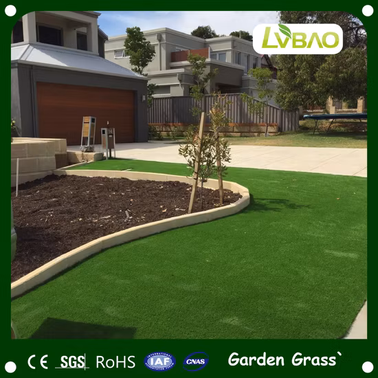 Gazon artificiel de décoration anti-UV de résistance à l'usure de LVBAO pour la maison et le jardin